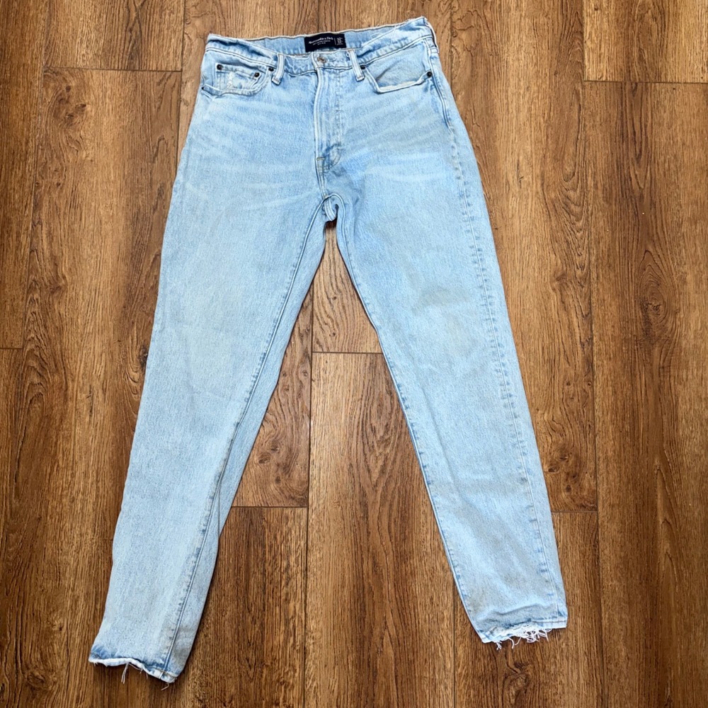 Abercrombie & Fitch 90s Slim Light Wash Vintage Stretch Jeans Mens 32x32